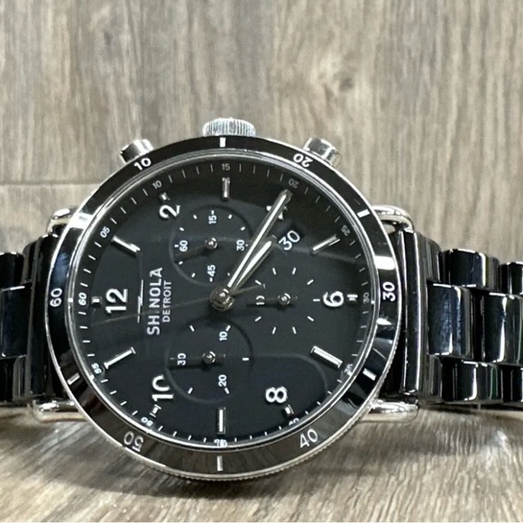 **SOLD** Shinola Canfield Sport Black Ceramic - Picture 4 of 9